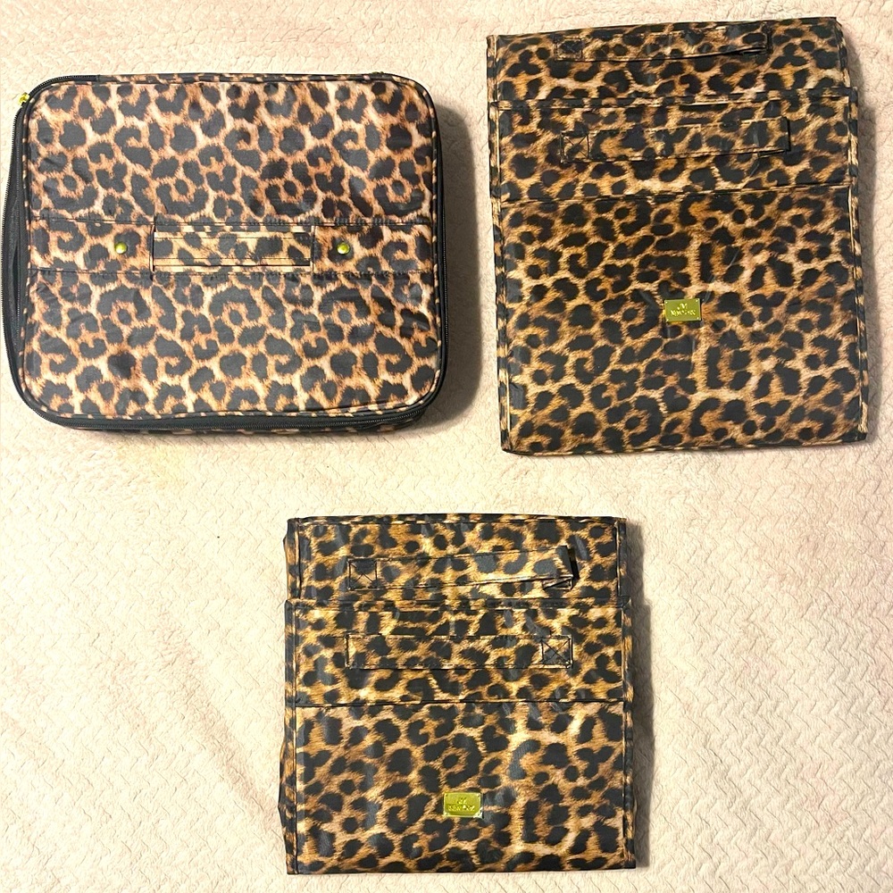 JM New York-Leopard Print Travel Organizer Set